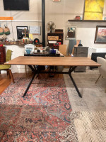 Karmas Modern Industrial Dining Table