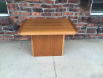 Mid Century Modern TEAK side table retro MCM Made in Denmark