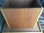 Mid Century Modern TEAK side table retro MCM Made in Denmark