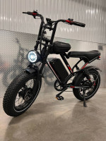 2000Watt Electric Dual Motor Fat Tire Ebike, 30mph, Full Suspension