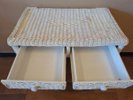 Wicker entry table