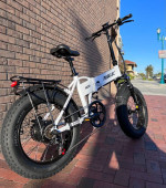 500/700 Watt Electric Folding ebike, 26-28mph, Thumb throttle/Pedal Assist