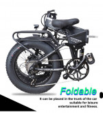 500/700 Watt Electric Folding ebike, 26-28mph, Thumb throttle/Pedal Assist