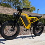 1500 Watt Electric Ebike, 35-39mph, Full Suspension, Hydraulic Brakes (Yellow)
