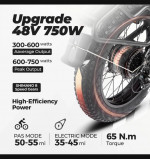 750/900 Watt Electric Folding Ebike Paselec, Full Suspension, 28mph