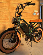 1000Watt Electric Chopper Ebike, 30mph, 80 Mile Range, 25ah🔋(Black or Green)