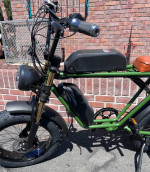 750W Dual Battery+Dual Rider Electric Ebike, 33-35mph, 80 Mile Range