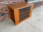 TEAK Entertainment TV Stand Coffee Console TABLE rolling Bar cart