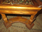 small end table for a rock hound polished stones