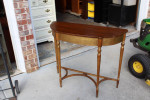Unique solid wood couch hallway accent table