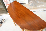 Unique solid wood couch hallway accent table
