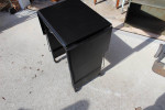 Retro antique type writter table tool work bench rolling cart