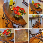 GORGEOUS SOLID WOOD ORIENTAL CONSOLE TABLE