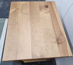 Wood side table w/wicker drawers