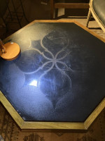 Stone Top Vintage Drexel OCTAGON Table- Hookah Table?