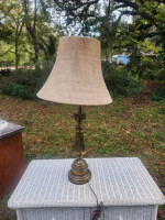 Brass table lamp