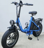 New Q Bear 500 Watt Step Thru Folding Electric Bikes Various Colors