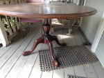 pedestal Kimball 48 inch diameter round table conference dining
