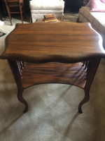 antique wood table