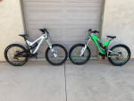 2 Electric Intense 951 Downhill bikes w/ 1500 watt motors, 1Kw battery