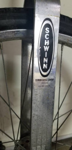 Vintage 1980's Chrome Schwinn Unicycle 24" Wheel Long Post Cotterless