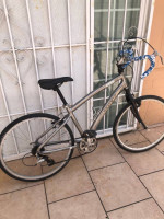 Woman road bike