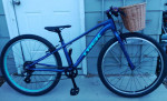 LIKE NEW ! Purple Trek Wahoo hybrid bike with basket and bell