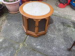 Marble Top Round Living Room Table