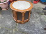 Marble Top Round Living Room Table