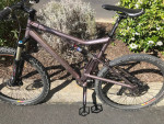 Santa Cruz Superlight mountain bike, Fox shocks. Made in USA. Size L.