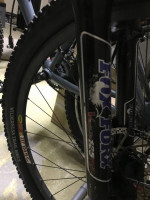 Santa Cruz Superlight mountain bike, Fox shocks. Made in USA. Size L.