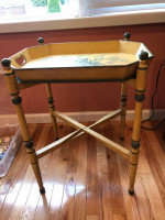 Table with removable tray