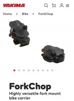 2- Yakima fork chop bike mount