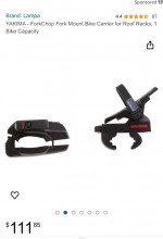 2- Yakima fork chop bike mount