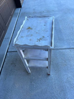 Solid Wood Vintage Accent Table Shelf