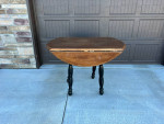 Solid Wood Drop Leaf Round Table