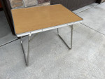 Vintage Lightweight Aluminum-edge Folding Table
