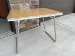 Vintage Lightweight Aluminum-edge Folding Table