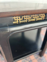 Vintage Gordon’s Fine Furniture Marble Brass Detail Coffee & Side Accent Table