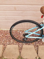 Women's Trek (Turquoise) Step Through  Comfortable Hybrid