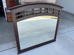 Wood Mirror for Dresser / Buffet Table