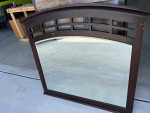 Wood Mirror for Dresser / Buffet Table