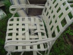 Round Glass Patio Table with 4 chairs