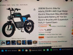 AKEZ V07 TAOCI ELECTRIC BIKE (FAST)! 1500W Peak Power 2000W output