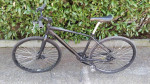 black infiniti gravel bike disc brakes / commuter 5'7"-6'