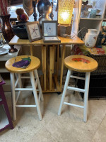 ROLLING KITCHEN ISLAND COUNTER DROP LEAF & TRAY TABLE STATION