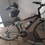 Bike, helmet and pumps