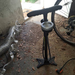 Bike, helmet and pumps