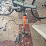 Bike, helmet and pumps