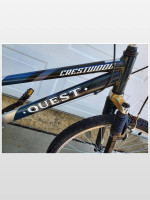 18” Quest Blue, Silver, & Black Mountain Bike